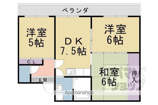 コーポ弘和の間取り写真