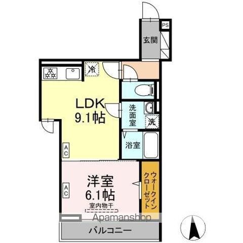 D PAINA 旭町の間取り写真