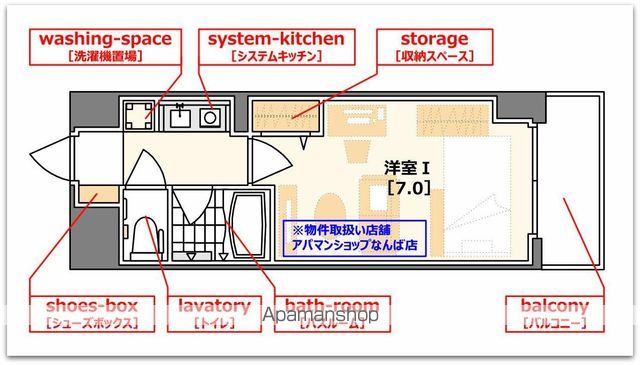 エスリード松屋町の間取り写真