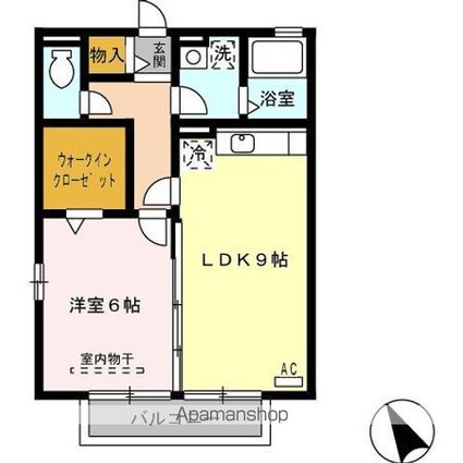 リヴェール・Ｎａｙｕ[1LDK/40.29m2]の間取図