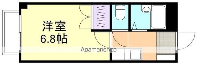 ニューシティアベニューＡ[1K/20.02m2]の間取図
