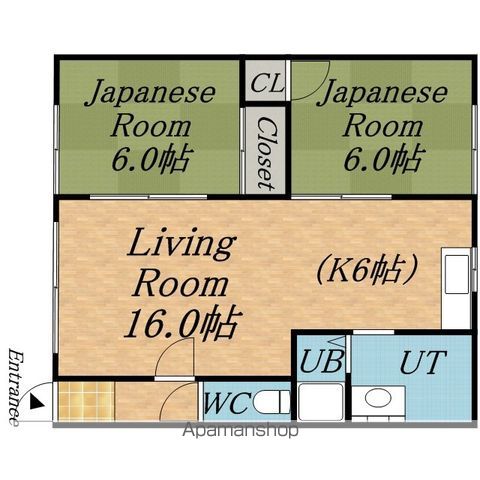 土本マンションBの間取り写真
