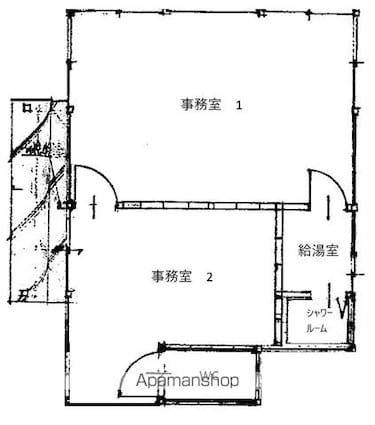 松永町３丁目貸テナント[事務所/39.22m2]の間取図