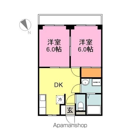 長南ハイツの間取り写真