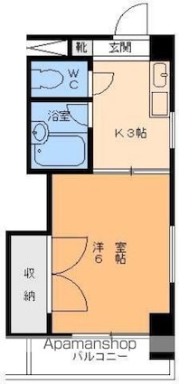 ドリームハイツ[1K/20.79m2]の間取図