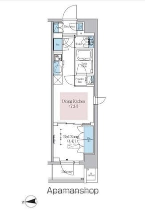 東京都台東区台東４丁目[1DK/27.3m2]の間取図