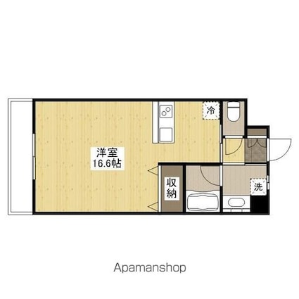 ミロワール舟入[1R/40.03m2]の間取図