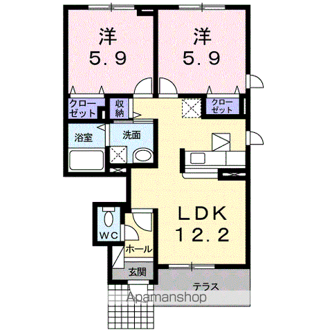 アルコバレーノⅢの間取り