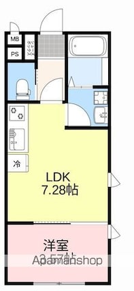 Ｌｅ　ｐｒｉｎｔｅｍｐｓ[1DK/26.08m2]の間取図