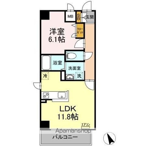 【船橋市高根台のマンションの間取り】