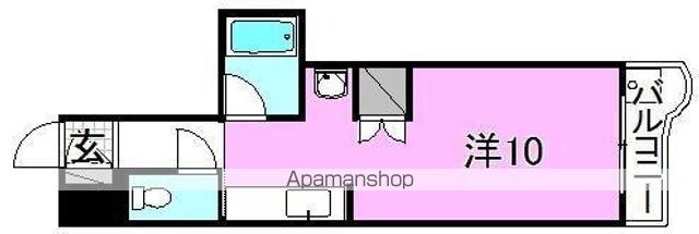 シャトルハイツ[1R/24.17m2]の間取図