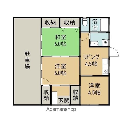 鹿児島市 1階建 築28年の間取り写真
