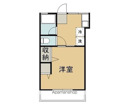 シティハイム一刻館Ｃ[1K/27.74m2]の間取図