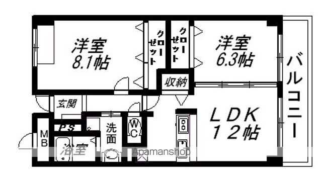 ソレアードの間取り写真