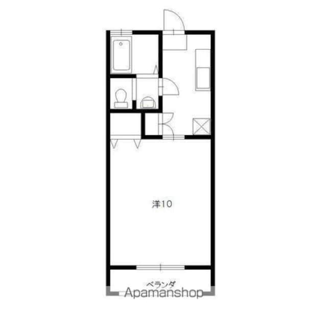 グリーンエイジ[1K/29.32m2]の間取図
