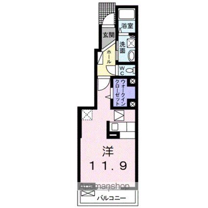 グランジェ　Ｅ[1K/32.94m2]の間取図