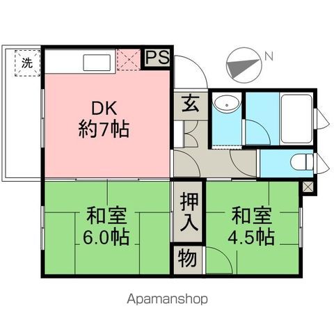 東急市が尾ドエリングD棟の間取り写真
