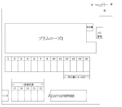 和歌山県岩出市水栖[1K/25.45m2]の配置図