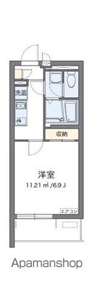 クレイノＹＡＭＡＳＨＩＴＡ[1K/22.61m2]の間取図