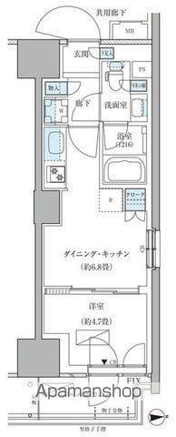 パークアクシス品川天王洲アイルの間取り写真