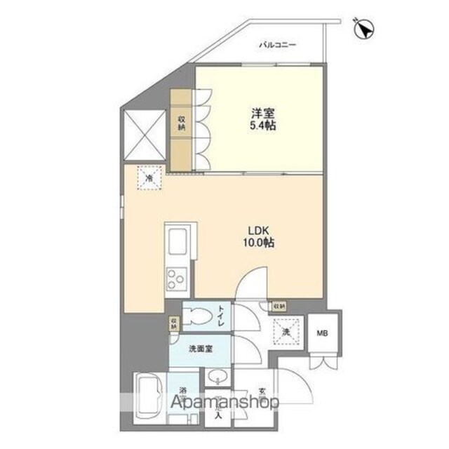 ＫＵＲＡＭＡＥ２１４[1LDK/40.89m2]の間取図