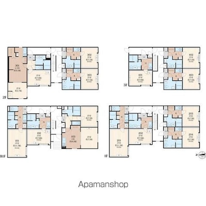 ラシクラス西落合[1K/25.54m2]の間取図