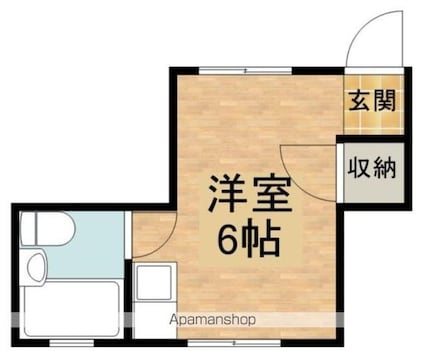 第一末廣ビル[1R/16.29m2]の間取図