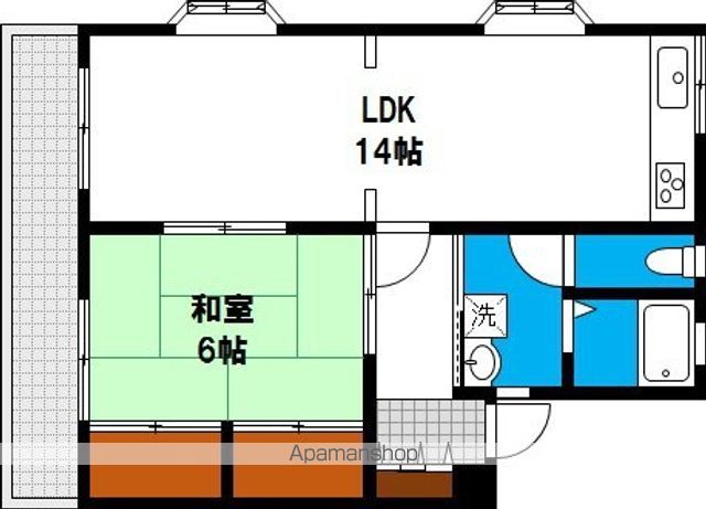 シティパレス西崎の間取り写真