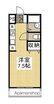 Ｓ・Ｓマンション[1K/24.1m2]の間取図