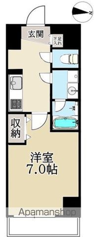 山手線 鶯谷駅 徒歩7分 9階建 築8年の間取り写真