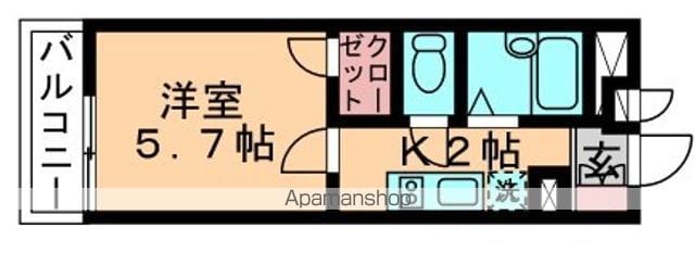 レオパレスフジニューコートの間取り写真
