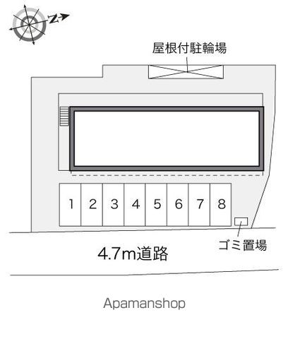 レオパレスＭＯＥ 106 ｜ 山梨県甲府市国玉町467-5（賃貸アパート1K・1階・23.18㎡） その8