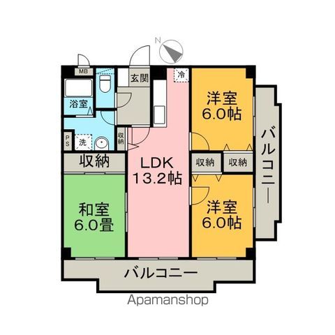 アネックスけやき通りの間取り写真