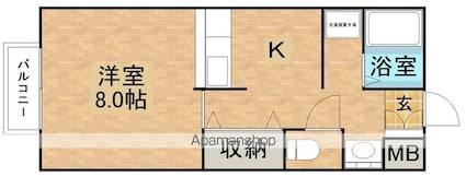 ジョイフル鈴木Ｃ[1R/28.16m2]の間取図
