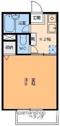 センティアムきりん館[1K/23.2m2]の間取図
