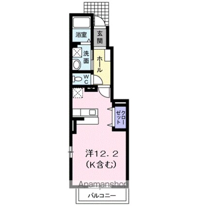 アクティフ春日[1R/32.9m2]の間取図