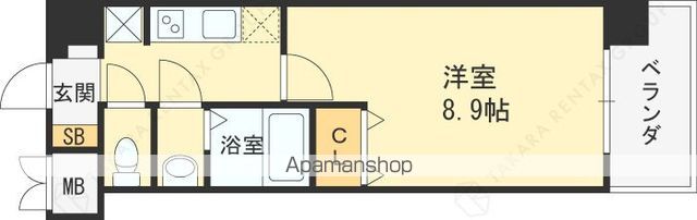 スプランディッド京橋EASTの間取り写真