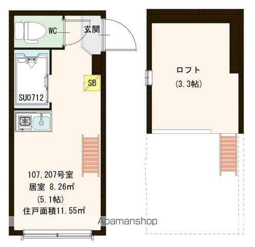 ＳＴＡＧＥ大和町Ⅱの間取り