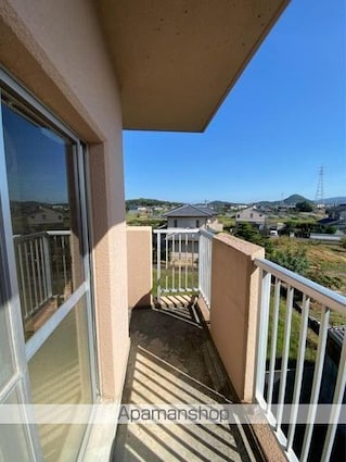 ヴィラ・アンソレイエ亀田町[1DK/32.27m2]のバルコニー