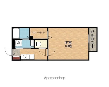 エスティアール１６　Ⅰ・Ⅱ[1K/30.39m2]の間取図