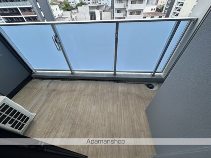 広島県広島市中区河原町[1K/28.39m2]のバルコニー