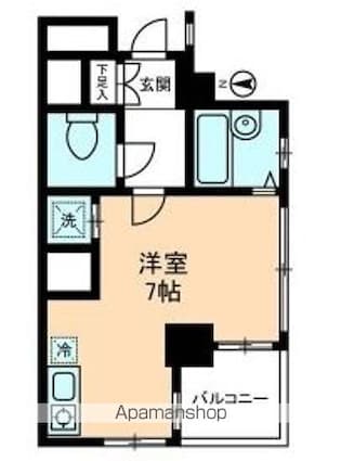スターライト上池袋[1R/21.3m2]の間取図