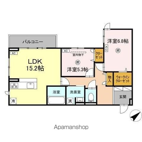 DーROOMプラーナの間取り写真