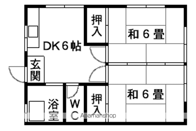 平成ハイツの間取り写真