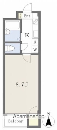 ＹＭマンション[1K/28.81m2]の間取図