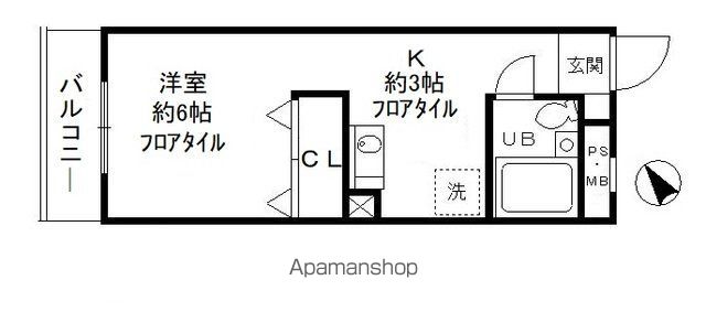 昭島コートエレガンスＢの間取り