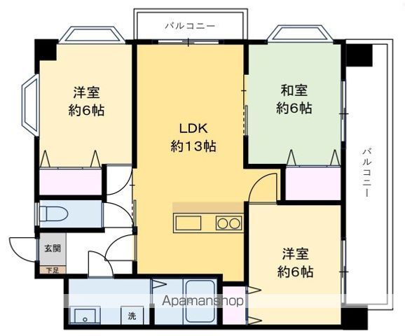 メゾンドベールの間取り写真