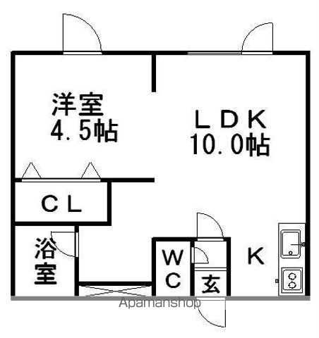 キラメック白石駅前の間取り写真
