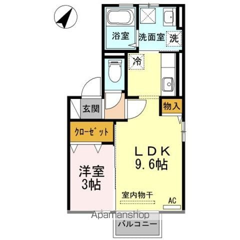 DーROOMグラヴス晴海ヶ丘の間取り写真