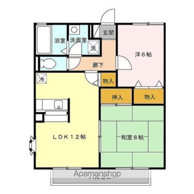 ＢーＦＬＡＴ[2LDK/59.62m2]の間取図